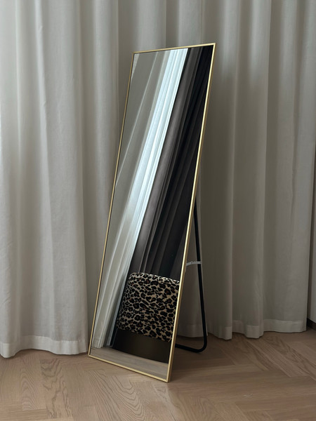 Изображение товара Зеркало Emze Напольное 37x115см в алюминиевой раме / DK.37.115.AUR (золото)