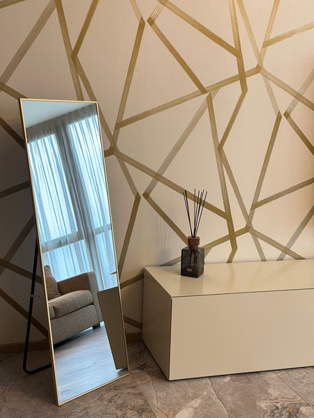 Изображение товара Зеркало Emze Напольное 37x115см в алюминиевой раме / DK.37.115.AUR (золото)