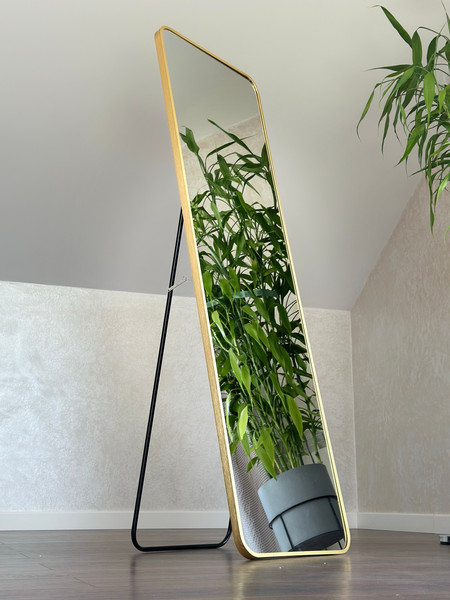 Изображение товара Зеркало Emze Floor напольное и настенное 45x150см в алюм. раме / DK0919.AUR (золото)