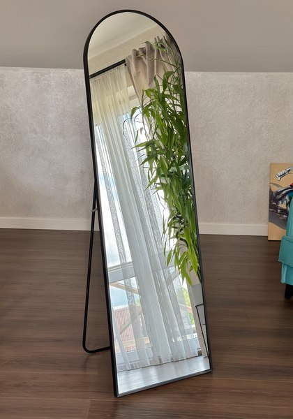Изображение товара Зеркало Emze Арка Напольное и настенное 45x150см в алюм. раме / DK0915.CHE (черный)