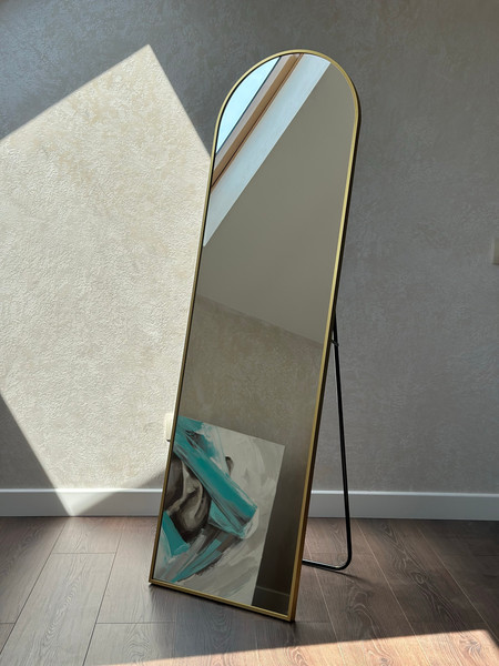 Изображение товара Зеркало Emze Арка Напольное и настенное 45x150см в алюм. раме / DK0915.AUR (золото)