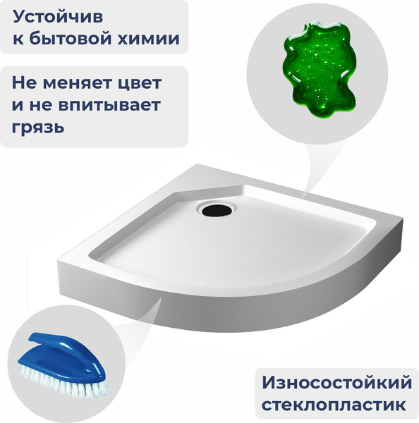 Изображение товара Душевой поддон RGW SMC/R-C W / 12350488-0101