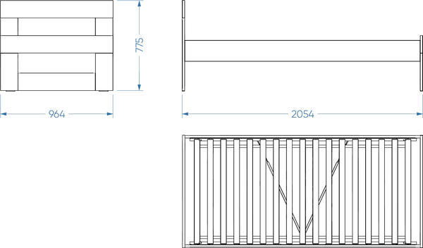 Изображение товара Односпальная кровать Mio Tesoro Нави 90x200 / 2.15.04.040.4 (серый)