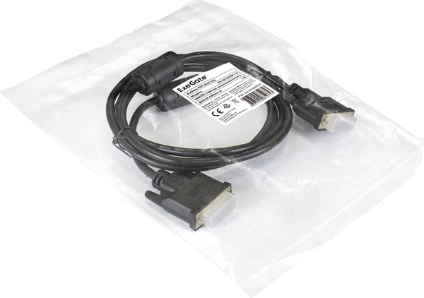 Изображение товара Кабель ExeGate EX-CC-DVI2F-1.8 / EX191094RUS (1.8м)