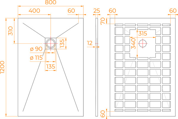 Изображение товара Душевой поддон RGW Stone Tray-G / 14152812-02-11