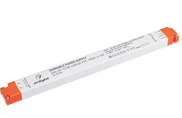 Блок питания для светильника Arlight ARV-SP-12100-LINEAR-PFC-TRIAC-0-10V 12V 8.33A 100W / 047951 — фото 6
