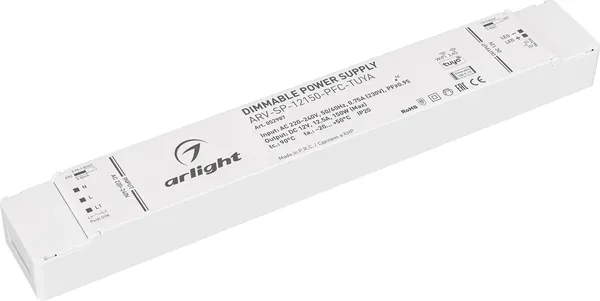 Изображение товара Блок питания для светильника Arlight ARV-SP-12150-PFC-TUYA 12V 12.5A 150W WiFi 2.4G / 052987
