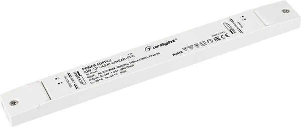Изображение товара Блок питания для светильника Arlight ARV-SP-24030-LINEAR-PFC 24V 1.25A 30W / 032623