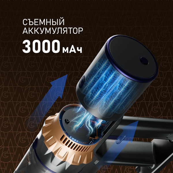 Изображение товара Вертикальный пылесос Weissgauff V12 BLDC 630 Marine X-Treme Turbo