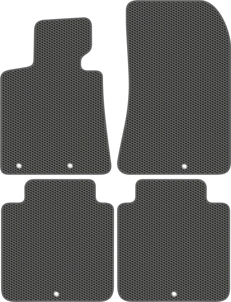 Изображение товара Комплект ковриков для авто Alicosta 0586_1_сер для Kia Rio I седан/универсал/DC 2000-2005 (EVA соты, серый)