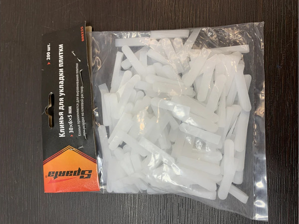 Изображение товара Клинья для выравнивания плитки Sparta 880225 (200шт)