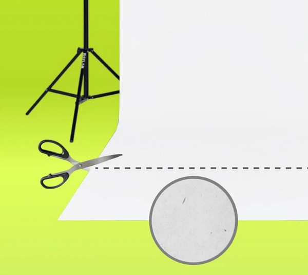 Изображение товара Фон бумажный RayLab 020 (1.35x20м, белый)