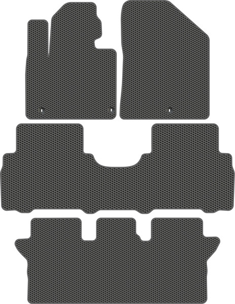 Изображение товара Комплект ковриков для авто Alicosta 2333_1_сер для Kia Sorento Prime III SUV 7 мест/UM+3 ряд (EVA соты, серый)