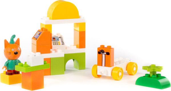 Изображение товара Конструктор Полесье Макси. Три кота. Компот и кафе / 31260 (27эл)