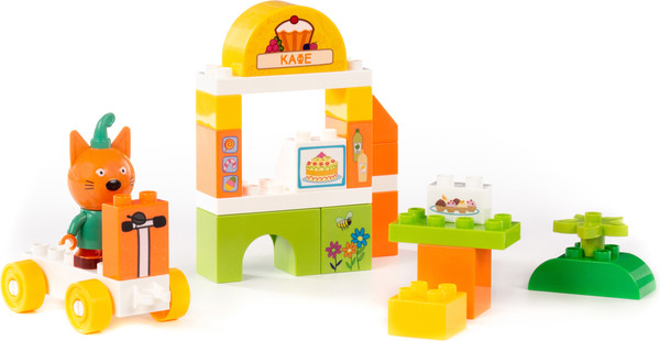 Изображение товара Конструктор Полесье Макси. Три кота. Компот и кафе / 31260 (27эл)