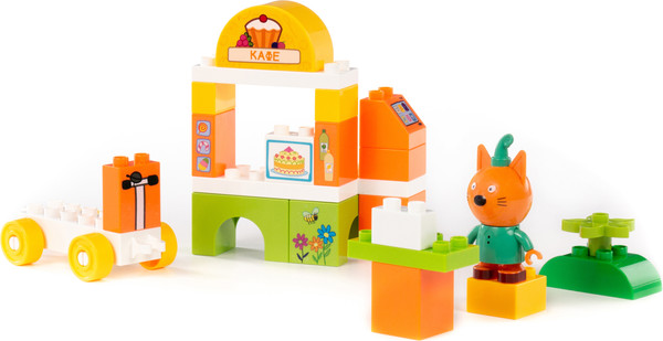 Изображение товара Конструктор Полесье Макси. Три кота. Компот и кафе / 31260 (27эл)