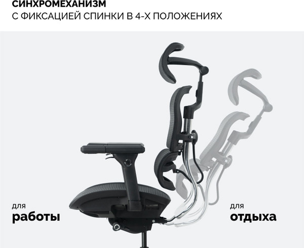 Изображение товара Кресло офисное Sparx FM-1 Transformer (Black)
