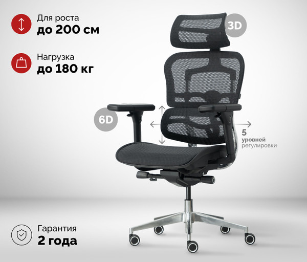 Изображение товара Кресло офисное Sparx FM-1 Transformer (Black)