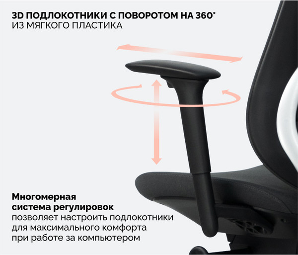 Изображение товара Кресло офисное Sparx FM-3 Holl (Black)