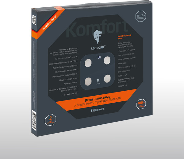 Изображение товара Напольные весы электронные Leonord LE-1216 Bluetooth