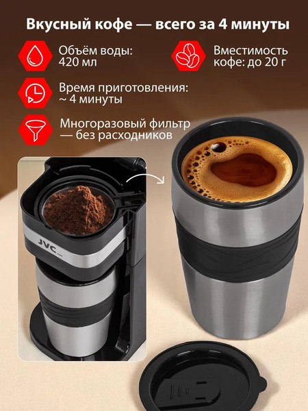 Изображение товара Капельная кофеварка JVC JK-CF1042