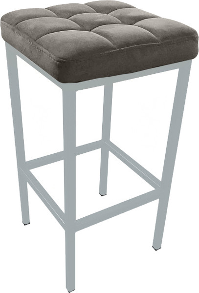 Изображение товара Табурет барный Древпром Камелот ДП2-07 полубарный (белый матовый/катания смок)