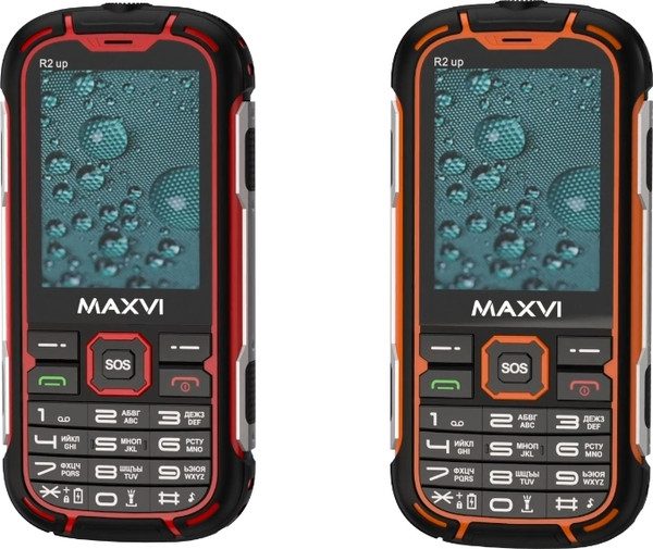 Изображение товара Мобильный телефон Maxvi R2 up (оранжевый)