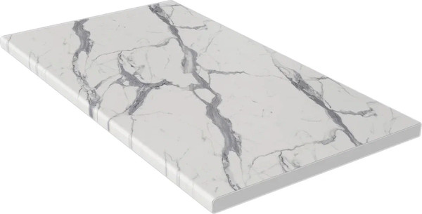 Изображение товара Кухонный гарнитур Интерлиния Мила Gloss 3.2-ПМ2 (керамика/белый глянец/белый гранит)