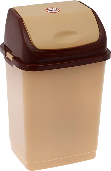 Изображение товара Мусорное ведро Русспласт Камелия РП-1013беж (бежевый/темно-коричневый)