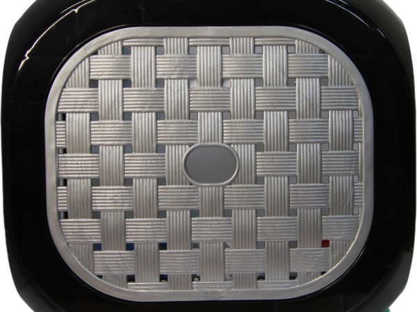 Изображение товара Табурет пластиковый Русспласт Симпатия РП-311чер (черный/серебристый перламутр)