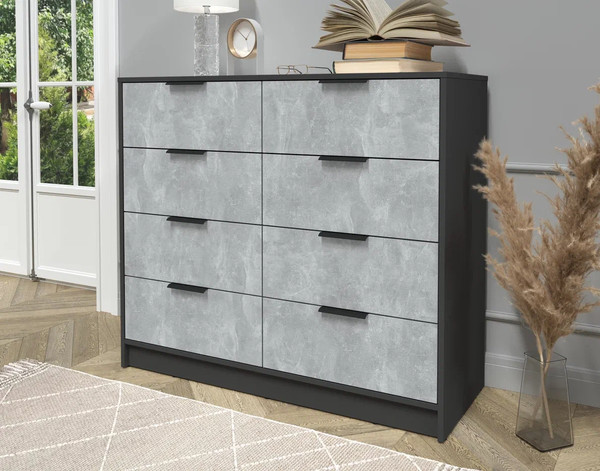 Изображение товара Комод Интерлиния Концепт КТ-К117 (бетон/антрацит)