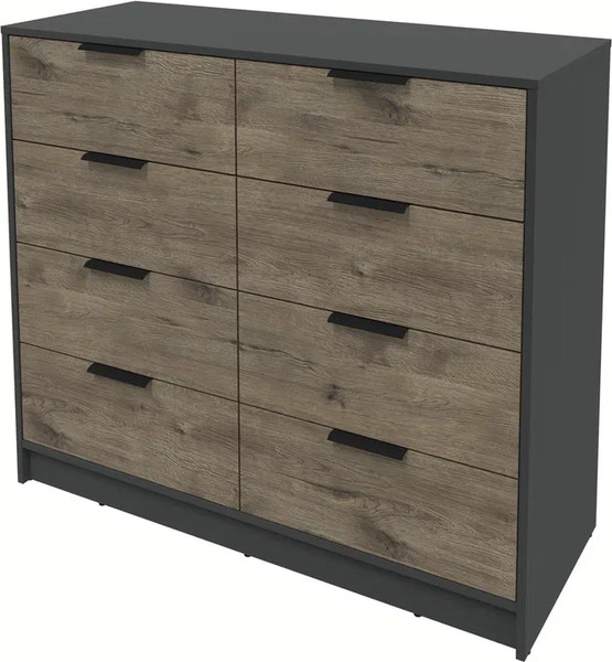 Изображение товара Комод Интерлиния Концепт КТ-К117 (дуб веллингтон/антрацит)