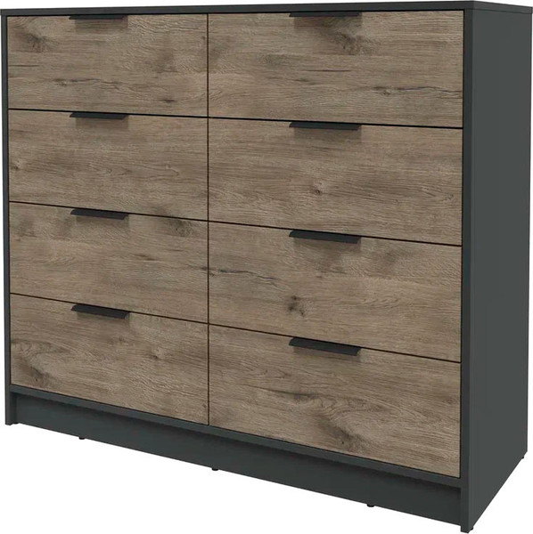 Изображение товара Комод Интерлиния Концепт КТ-К117 (дуб веллингтон/антрацит)