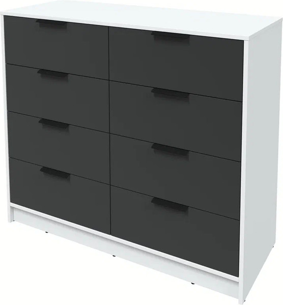 Изображение товара Комод Интерлиния Концепт КТ-К117 (антрацит/белый платинум)