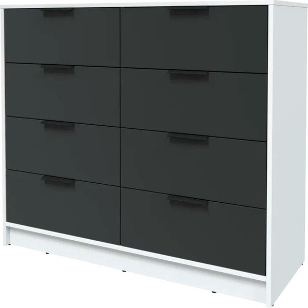 Изображение товара Комод Интерлиния Концепт КТ-К117 (антрацит/белый платинум)