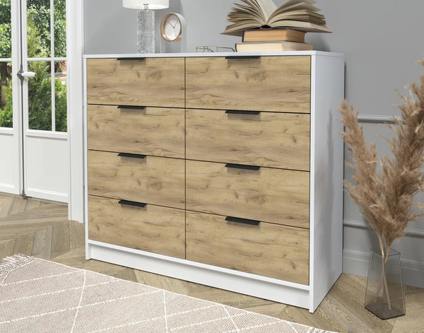 Изображение товара Комод Интерлиния Концепт КТ-К117 (дуб золотой/белый платинум)