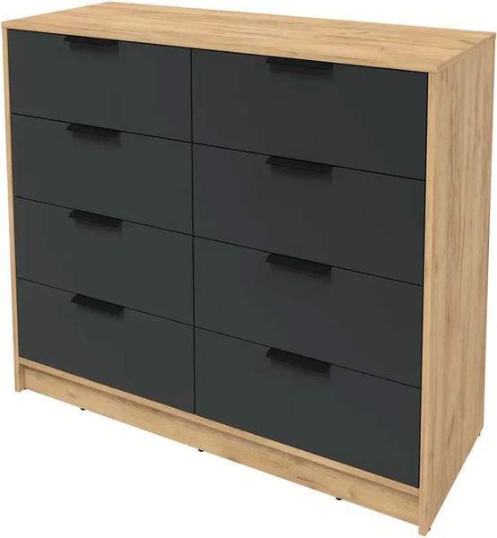 Изображение товара Комод Интерлиния Концепт КТ-К117 (антрацит/дуб золотой)