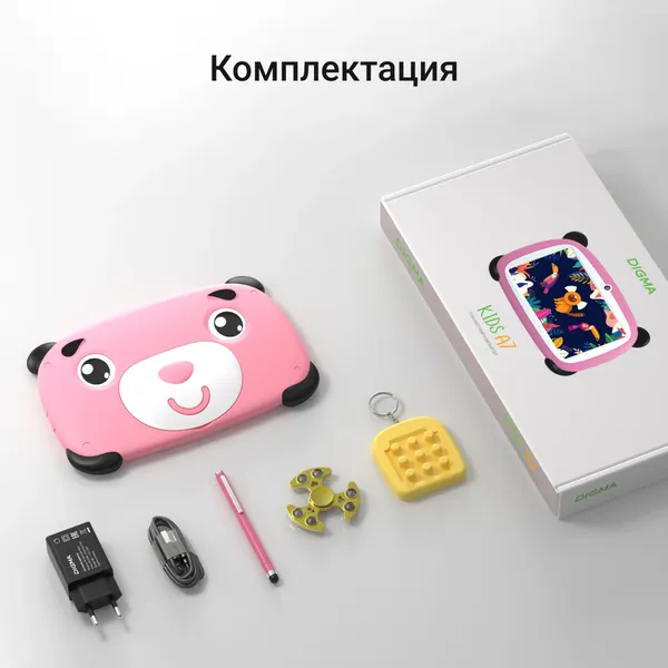 Изображение товара Планшет Digma Kids A7 SC9863A (розовый)