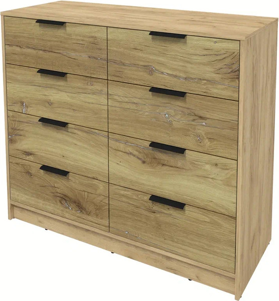 Изображение товара Комод Интерлиния Концепт КТ-К117 (дуб нокс/дуб золотой)