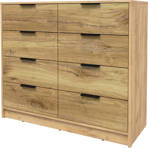 Изображение товара Комод Интерлиния Концепт КТ-К117 (дуб нокс/дуб золотой)