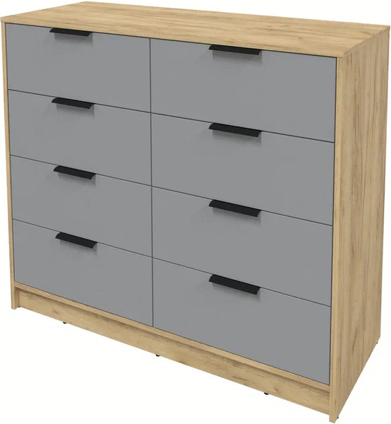 Изображение товара Комод Интерлиния Концепт КТ-К117 (серебро/дуб золотой)