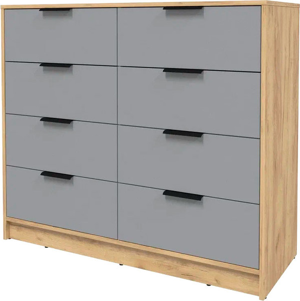 Изображение товара Комод Интерлиния Концепт КТ-К117 (серебро/дуб золотой)