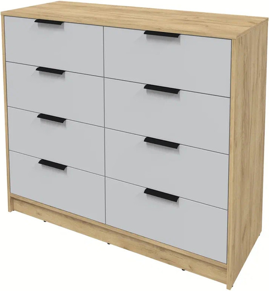 Изображение товара Комод Интерлиния Концепт КТ-К117 (серый/дуб золотой)