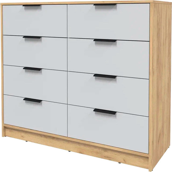 Изображение товара Комод Интерлиния Концепт КТ-К117 (серый/дуб золотой)