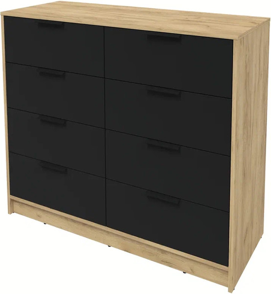 Изображение товара Комод Интерлиния Концепт КТ-К117 (черный/дуб золотой)