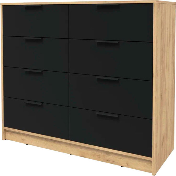 Изображение товара Комод Интерлиния Концепт КТ-К117 (черный/дуб золотой)