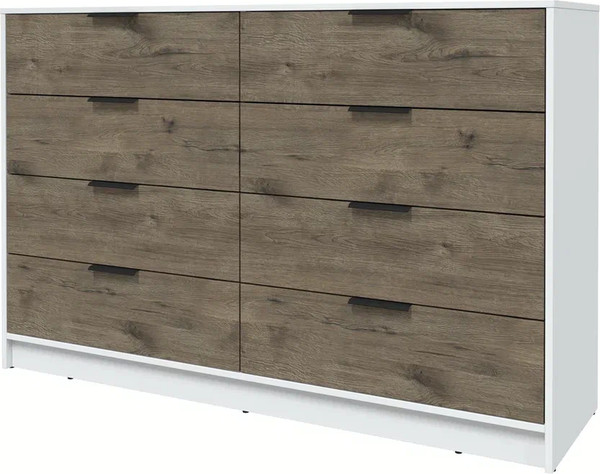 Изображение товара Комод Интерлиния Концепт КТ-К157 (дуб веллингтон/белый платинум)