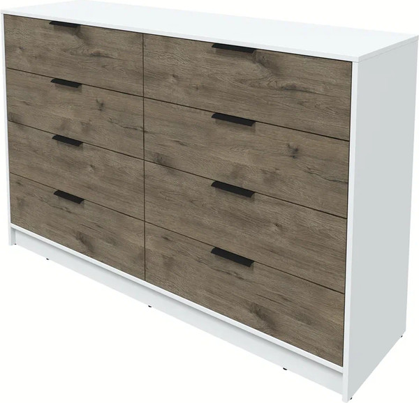 Изображение товара Комод Интерлиния Концепт КТ-К157 (дуб веллингтон/белый платинум)