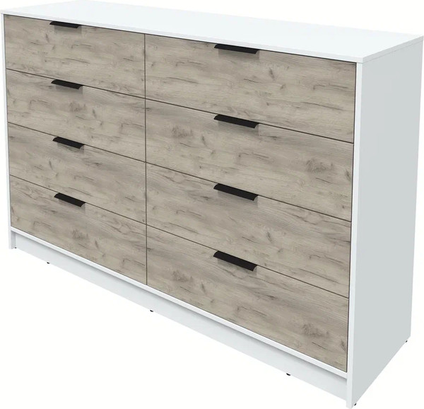 Изображение товара Комод Интерлиния Концепт КТ-К157 (дуб серый/белый платинум)