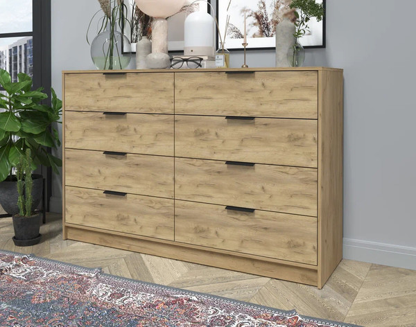 Изображение товара Комод Интерлиния Концепт КТ-К157 (дуб золотой/дуб золотой)